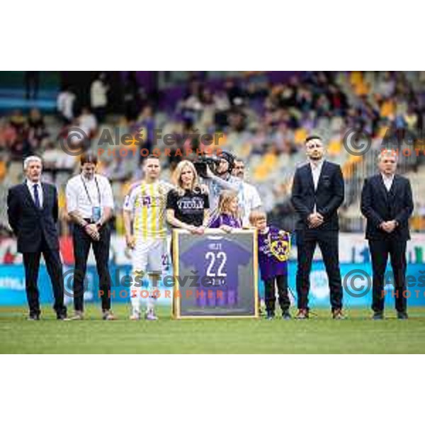 Martin Milec farewell ceremony before Prva liga Telemach football match between Maribor and Nafta 1903 in Ljudski vrt, Maribor, Slovenia on May 25, 2025. Photo: Jure Banfi