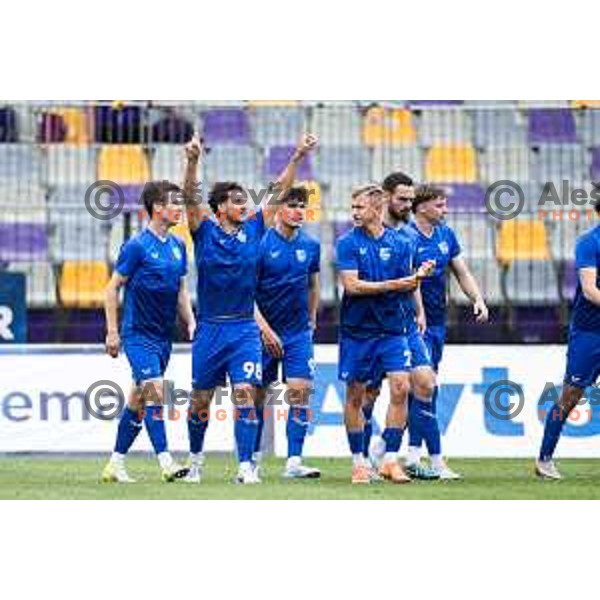 in action during Prva liga Telemach football match between Maribor and Nafta 1903 in Ljudski vrt, Maribor, Slovenia on May 25, 2025. Photo: Jure Banfi