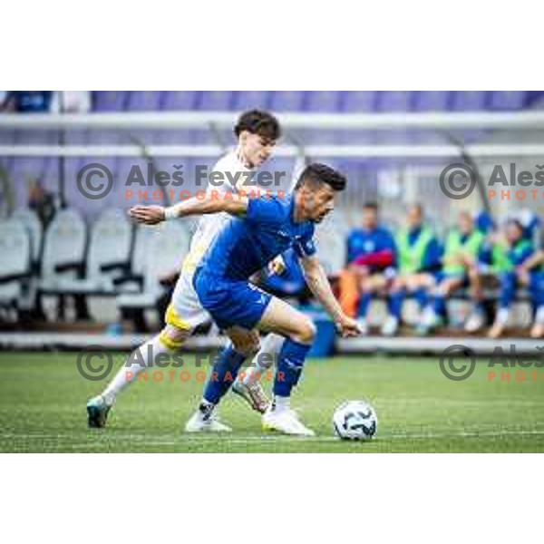 in action during Prva liga Telemach football match between Maribor and Nafta 1903 in Ljudski vrt, Maribor, Slovenia on May 25, 2025. Photo: Jure Banfi