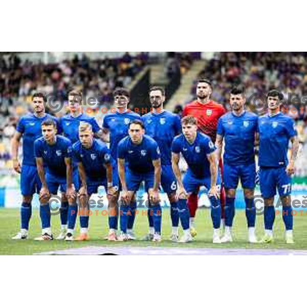 Team Nafta 1903 starting eleven during Prva liga Telemach football match between Maribor and Nafta 1903 in Ljudski vrt, Maribor, Slovenia on May 25, 2025. Photo: Jure Banfi