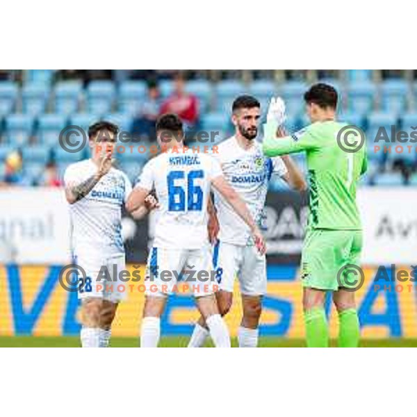 In action during Prva liga Telemach 2024/2025 football match between Celje and Domzale in Celje, Slovenia on May 25, 2025