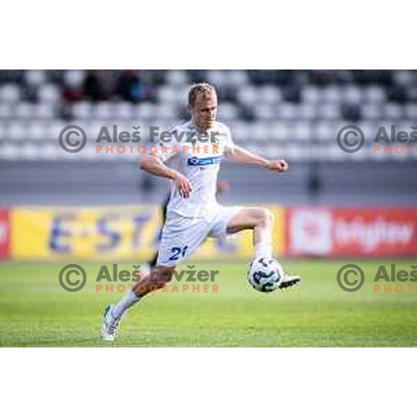 Nik Omladic in action during Prva liga Telemach football match between Mura and Koper in Fazanerija, Murska Sobota, Slovenia on May 25, 2025. Photo: Jure Banfi