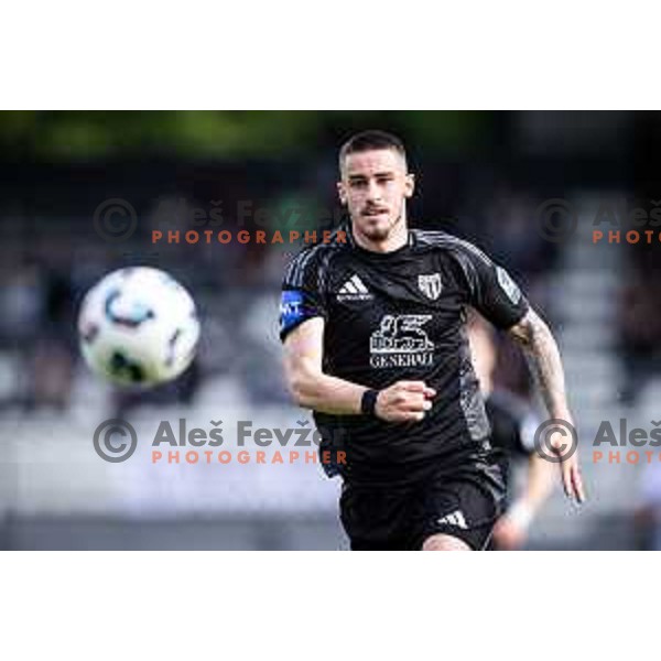 Dario Vizinger in action during Prva liga Telemach football match between Mura and Koper in Fazanerija, Murska Sobota, Slovenia on May 25, 2025. Photo: Jure Banfi