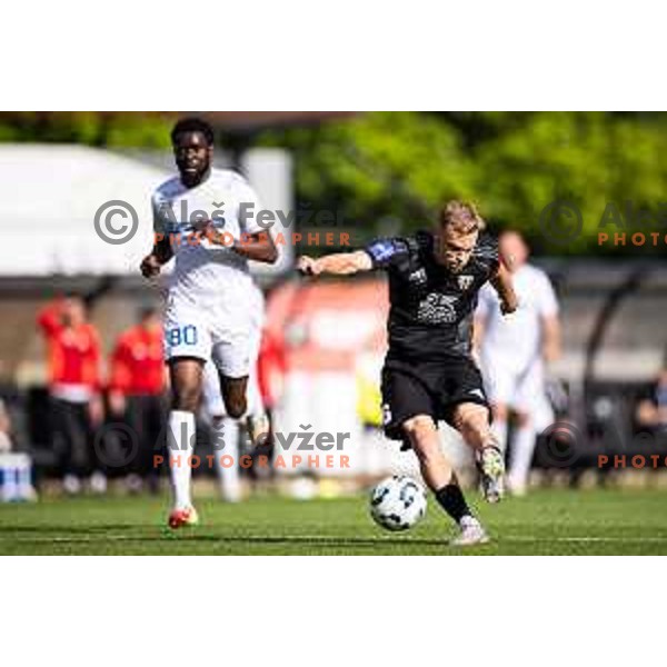 Aljaz Antolin of Mura in action during Prva liga Telemach football match between Mura and Koper in Fazanerija, Murska Sobota, Slovenia on May 25, 2025. Photo: Jure Banfi
