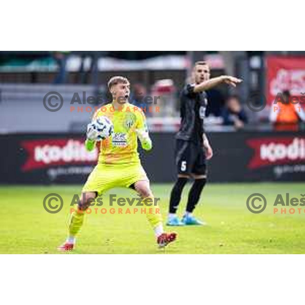 Aljaz Strajnar in action during Prva liga Telemach football match between Mura and Koper in Fazanerija, Murska Sobota, Slovenia on May 25, 2025. Photo: Jure Banfi