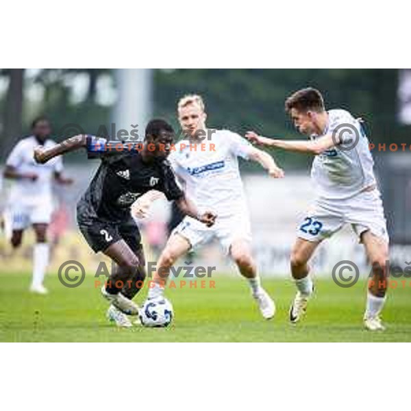 Faad Sana vs Sandro Jovanovic in action during Prva liga Telemach football match between Mura and Koper in Fazanerija, Murska Sobota, Slovenia on May 25, 2025. Photo: Jure Banfi