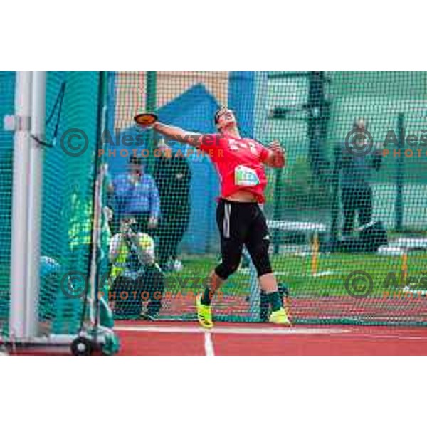 Kristjan Ceh (SLO) competes in Men\'s Discus Throw at Athletics Track & Field meeting, WACT Challenger, Ptuj, Slovenia on May 25, 2025
