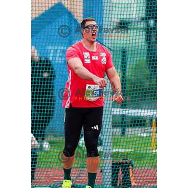 Kristjan Ceh (SLO) competes in Men\'s Discus Throw at Athletics Track & Field meeting, WACT Challenger, Ptuj, Slovenia on May 25, 2025