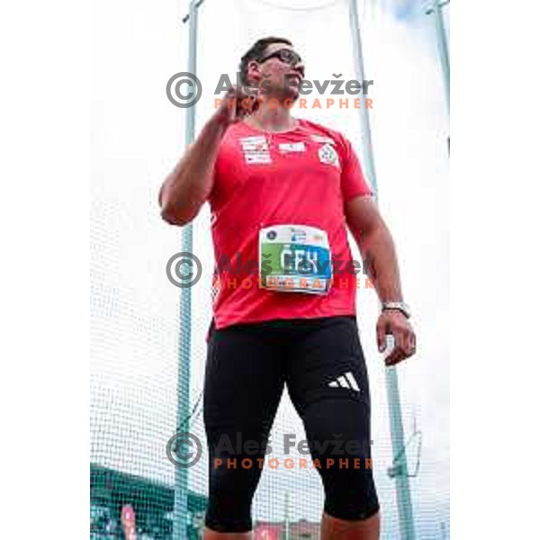 Kristjan Ceh (SLO) competes in Men\'s Discus Throw at Athletics Track & Field meeting, WACT Challenger, Ptuj, Slovenia on May 25, 2025
