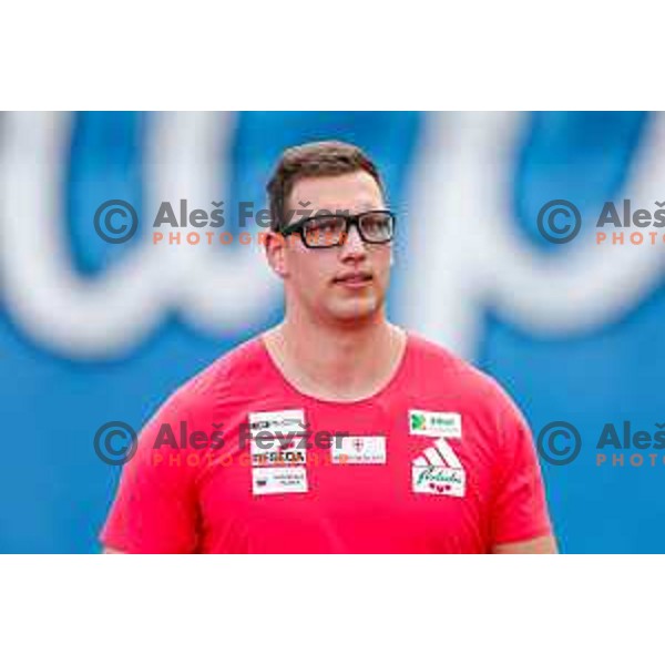 Kristjan Ceh (SLO) competes in Men\'s Discus Throw at Athletics Track & Field meeting, WACT Challenger, Ptuj, Slovenia on May 25, 2025