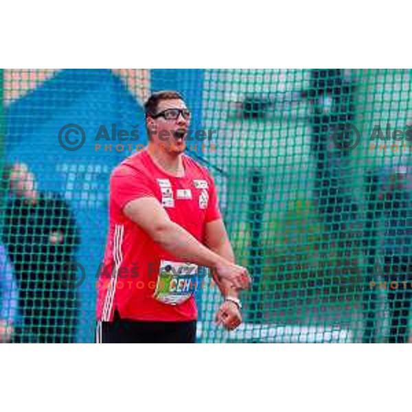 Kristjan Ceh (SLO) competes in Men\'s Discus Throw at Athletics Track & Field meeting, WACT Challenger, Ptuj, Slovenia on May 25, 2025
