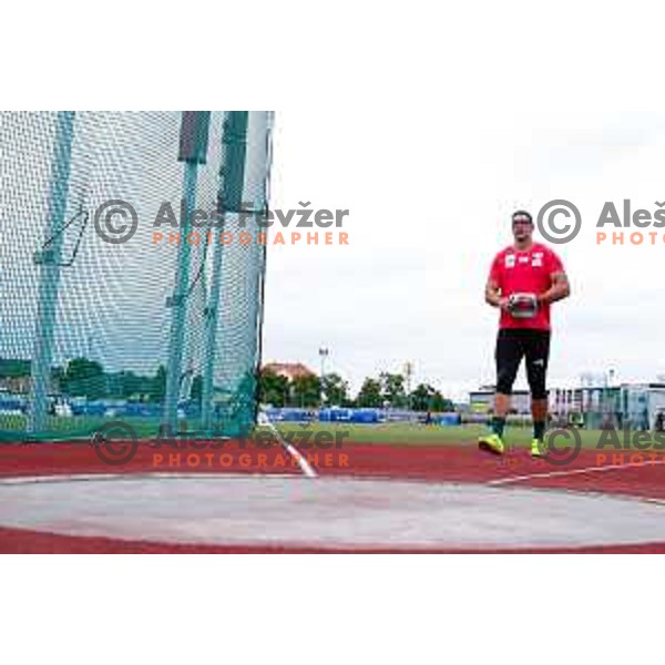 Kristjan Ceh (SLO) competes in Men\'s Discus Throw at Athletics Track & Field meeting, WACT Challenger, Ptuj, Slovenia on May 25, 2025