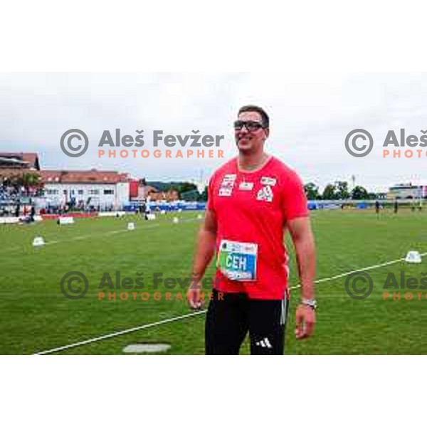 Kristjan Ceh (SLO) competes in Men\'s Discus Throw at Athletics Track & Field meeting, WACT Challenger, Ptuj, Slovenia on May 25, 2025