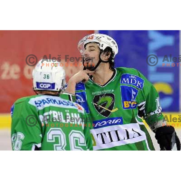 Yarema at ice hockey match in the EBEL League , Tilia Olimpija - EC Pasut VSV , 14.10.2008 Hala Tivoli, Ljubljana 
