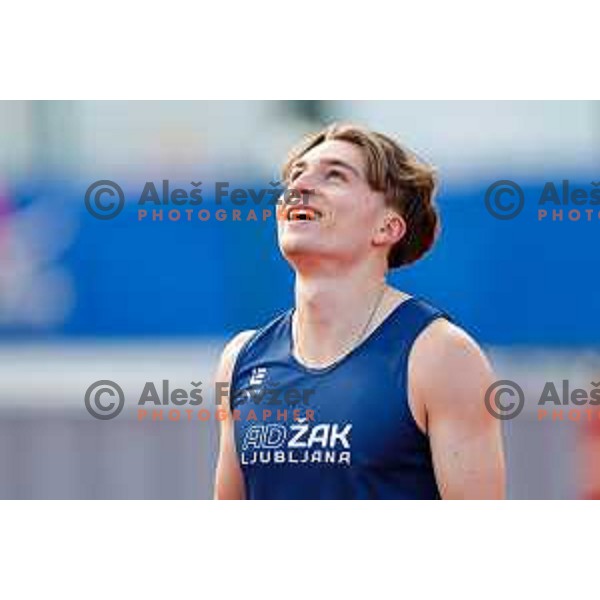 Jernej Gumilar (SLO) competes at Athletics Track & Field meeting, WACT Challenger, Ptuj, Slovenia on May 25, 2025