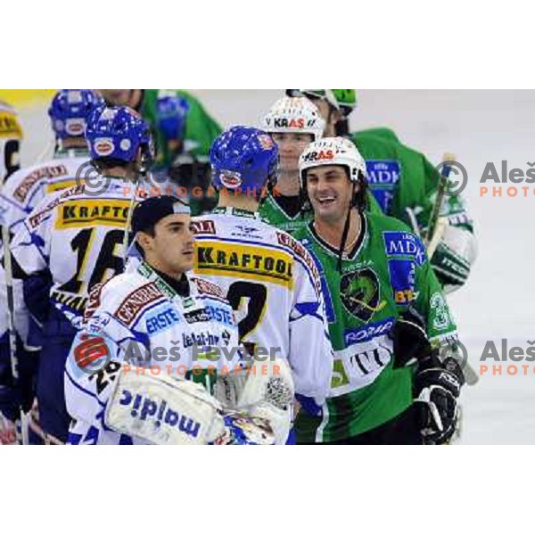 Banham at ice hockey match in the EBEL League , Tilia Olimpija - EC Pasut VSV , 14.10.2008 Hala Tivoli, Ljubljana 
