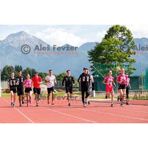 Slovenia Ski-jumping team summer practice, Kranj, Slovenia on May 26, 2025