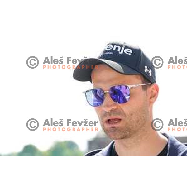 Robert Hrgota, head coach of Slovenia Men\'s Ski-jumping team during summer practice in Kranj, Slovenia on May 26, 2025