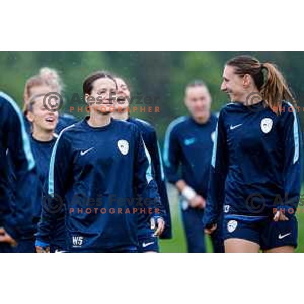 Slovenia National Women\'s Football team during practice session at NNC Brdo pri Kranju, Slovenia on May 26, 2025