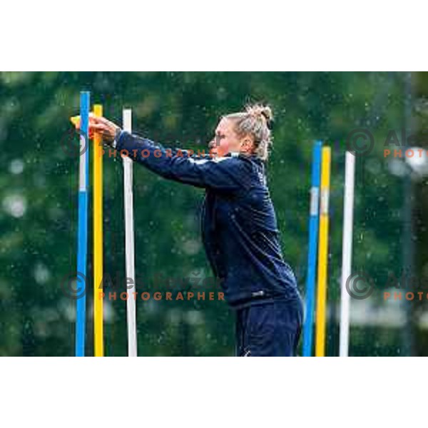 Slovenia National Women\'s Football team during practice session at NNC Brdo pri Kranju, Slovenia on May 26, 2025