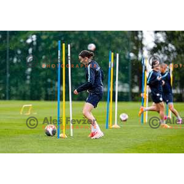 Slovenia National Women\'s Football team during practice session at NNC Brdo pri Kranju, Slovenia on May 26, 2025