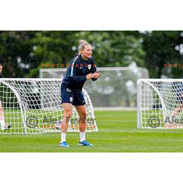 Slovenia National Women\'s Football team during practice session at NNC Brdo pri Kranju, Slovenia on May 26, 2025