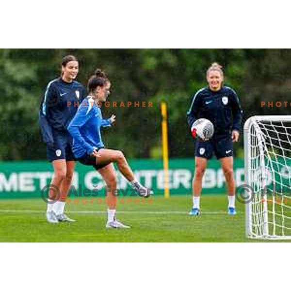 Slovenia National Women\'s Football team during practice session at NNC Brdo pri Kranju, Slovenia on May 26, 2025