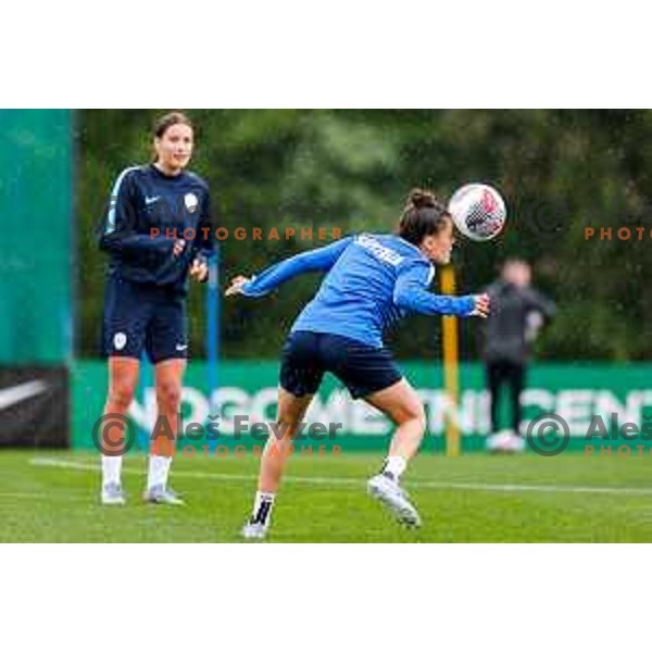 Slovenia National Women\'s Football team during practice session at NNC Brdo pri Kranju, Slovenia on May 26, 2025