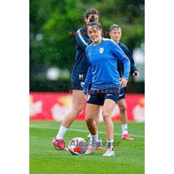 Slovenia National Women\'s Football team during practice session at NNC Brdo pri Kranju, Slovenia on May 26, 2025