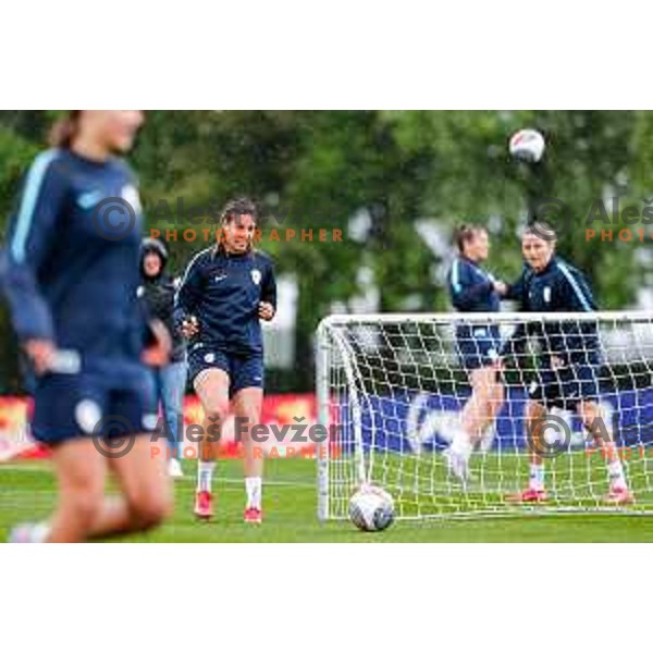Slovenia National Women\'s Football team during practice session at NNC Brdo pri Kranju, Slovenia on May 26, 2025