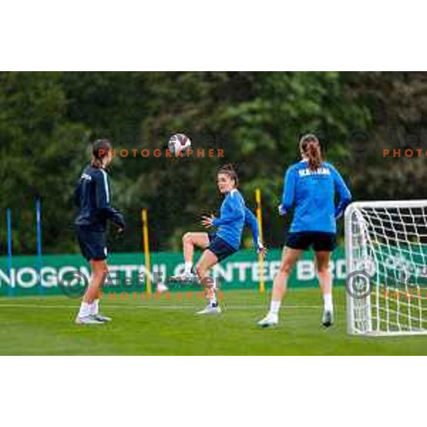 Slovenia National Women\'s Football team during practice session at NNC Brdo pri Kranju, Slovenia on May 26, 2025