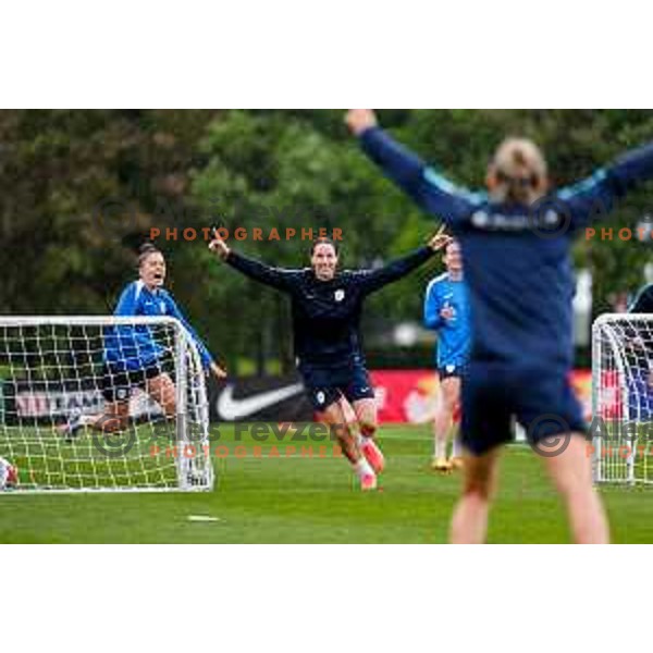 Slovenia National Women\'s Football team during practice session at NNC Brdo pri Kranju, Slovenia on May 26, 2025