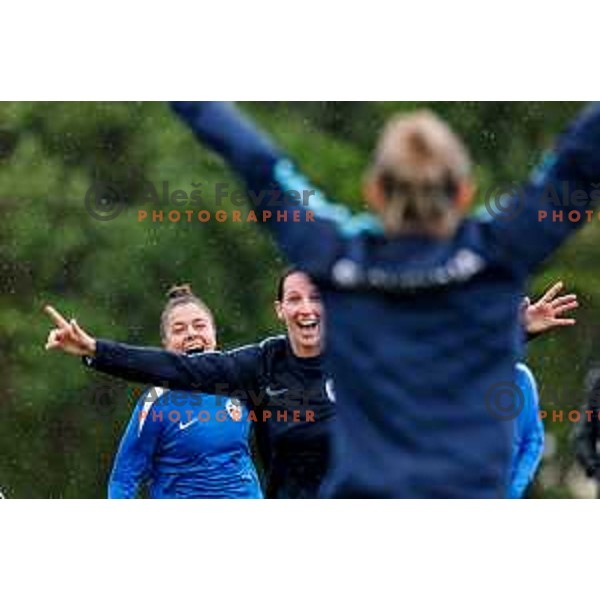Slovenia National Women\'s Football team during practice session at NNC Brdo pri Kranju, Slovenia on May 26, 2025