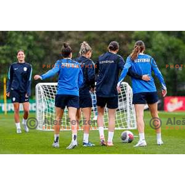Slovenia National Women\'s Football team during practice session at NNC Brdo pri Kranju, Slovenia on May 26, 2025