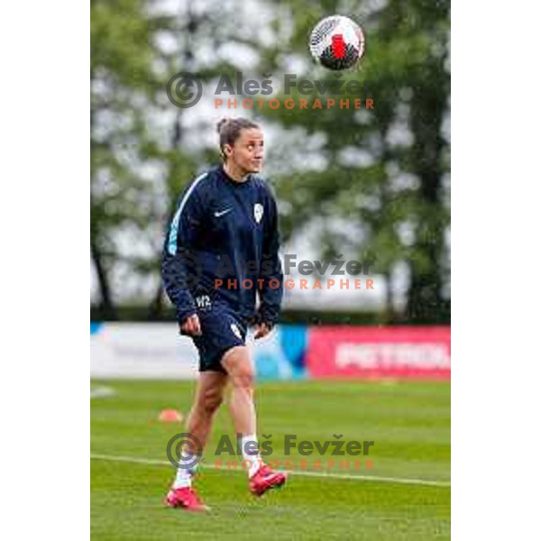 Slovenia National Women\'s Football team during practice session at NNC Brdo pri Kranju, Slovenia on May 26, 2025
