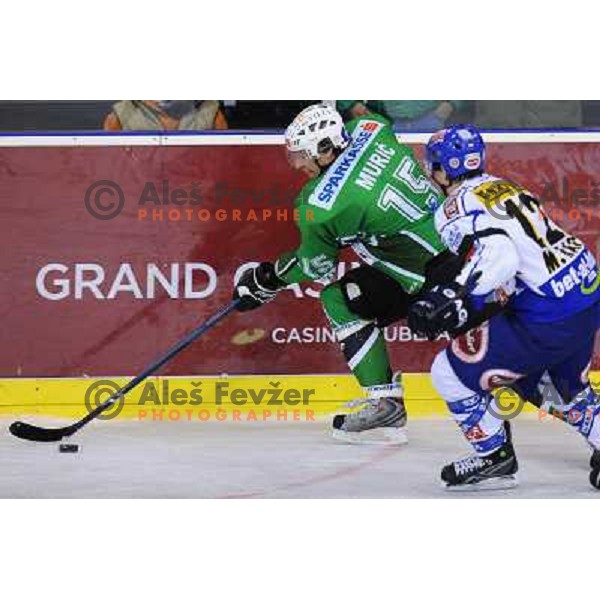 Muric at ice hockey match in the EBEL League , Tilia Olimpija - EC Pasut VSV , 14.10.2008 Hala Tivoli, Ljubljana 
