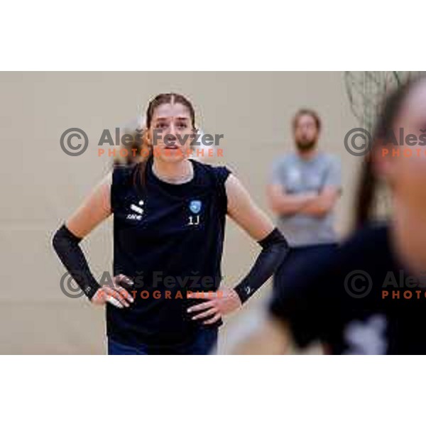 of Slovenia National Volleyball team during practice session in Ljubljana, Slovenia on May 28, 2025