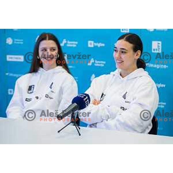 Brigita Krasovec during Press Conference of Slovenian Gymnastics federation prior to European Championship in Rhythmic Gymnastics, Ljubljana, Slovenia on May 29, 2025 Photo: Grega Valancic
