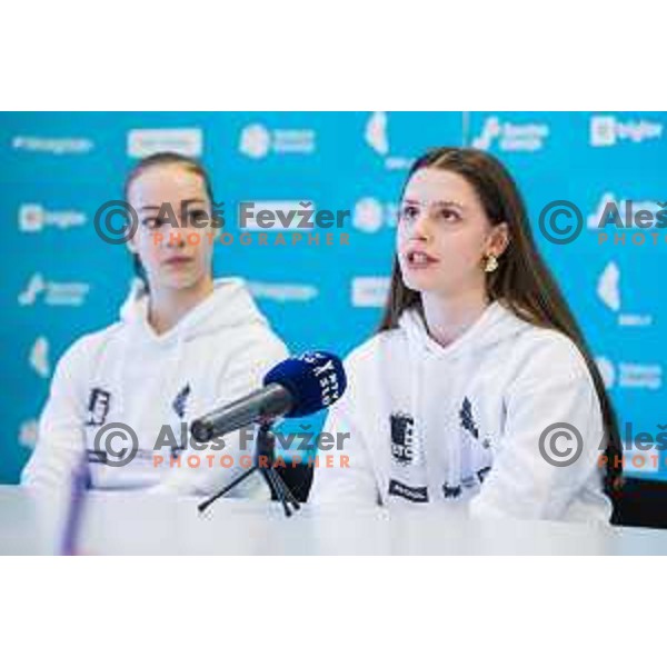 Ela Polak during Press Conference of Slovenian Gymnastics federation prior to European Championship in Rhythmic Gymnastics, Ljubljana, Slovenia on May 29, 2025 Photo: Grega Valancic