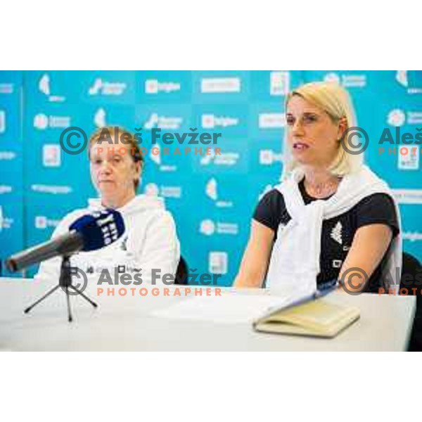 Alena Yakubouskaya during Press Conference of Slovenian Gymnastics federation prior to European Championship in Rhythmic Gymnastics, Ljubljana, Slovenia on May 29, 2025 Photo: Grega Valancic