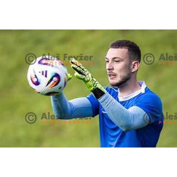 U21 Slovenian football team during training in Maribor, Slovenia on May 30, 2025. Photo: Jure Banfi