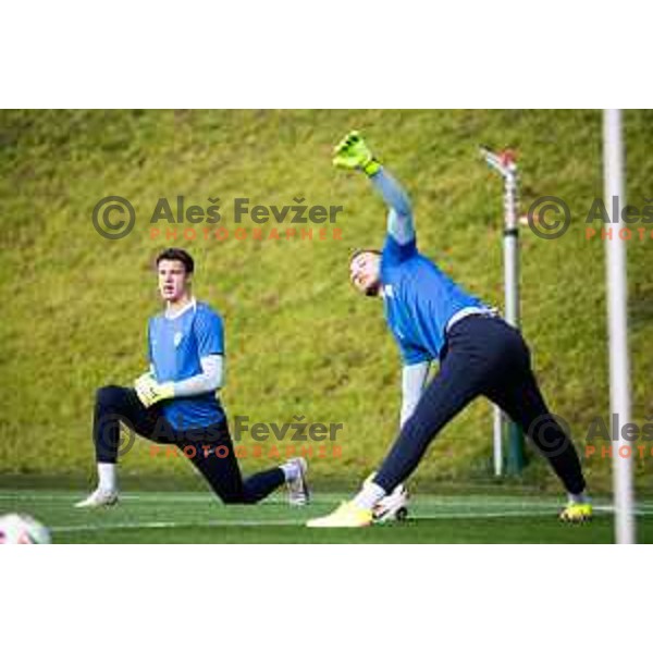U21 Slovenian football team during training in Maribor, Slovenia on May 30, 2025. Photo: Jure Banfi