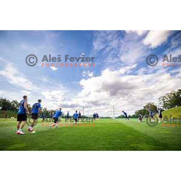 U21 Slovenian football team during training in Maribor, Slovenia on May 30, 2025. Photo: Jure Banfi