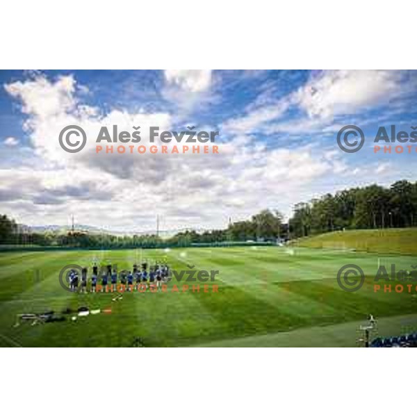 U21 Slovenian football team during training in Maribor, Slovenia on May 30, 2025. Photo: Jure Banfi