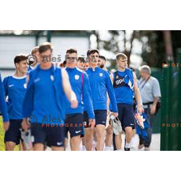 U21 Slovenian football team during training in Maribor, Slovenia on May 30, 2025. Photo: Jure Banfi