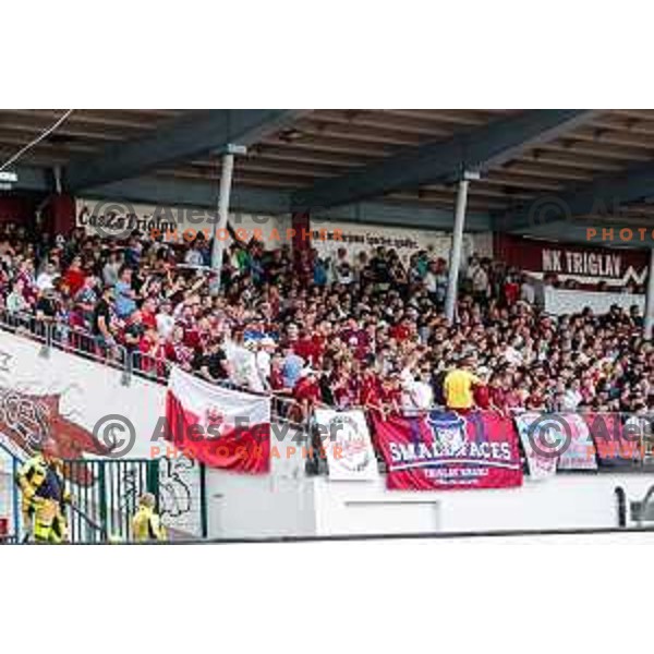 in action during second match of Qualifications for Prva liga Telemach 2025/2026 between Triglav and Domzale in Kranj, Slovenia on June 1, 2025