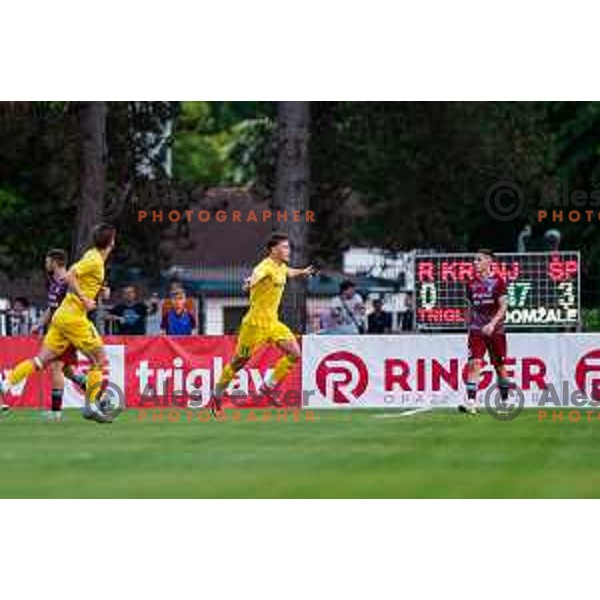 in action during second match of Qualifications for Prva liga Telemach 2025/2026 between Triglav and Domzale in Kranj, Slovenia on June 1, 2025