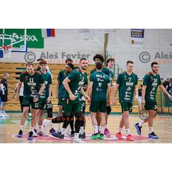 in action during first match of the Finals of OTP Bank League 2024/2025 between Krka and Cedevita Olimpija in Novo Mesto, Slovenia on June 3, 2025