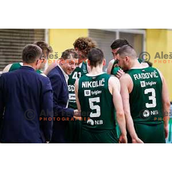 Djordje Adzic during first match of the Finals of OTP Bank League 2024/2025 between Krka and Cedevita Olimpija in Novo Mesto, Slovenia on June 3, 2025