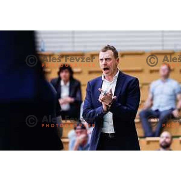 Djordje Adzic during first match of the Finals of OTP Bank League 2024/2025 between Krka and Cedevita Olimpija in Novo Mesto, Slovenia on June 3, 2025